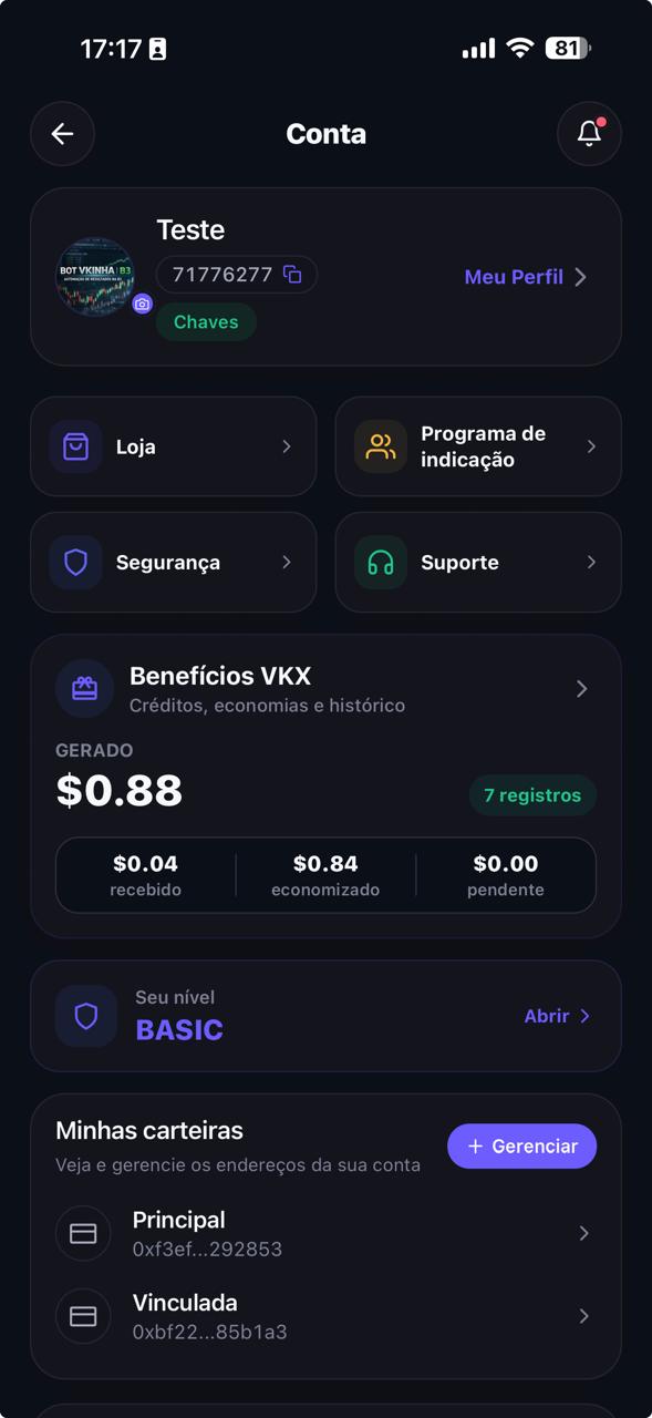 Account, benefits, and control in one place
