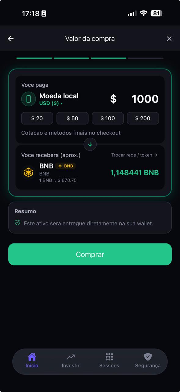 Buy crypto with euros, dollars, cards, and local methods